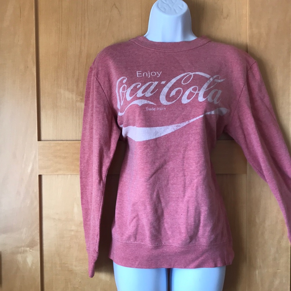 Light red Coca Cola crew neck